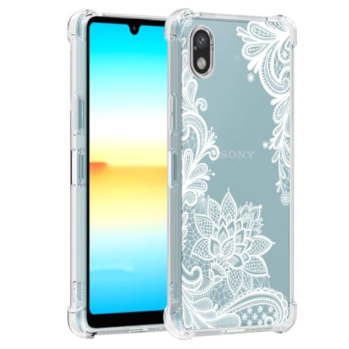 Sidande Schutzhülle für Xperia ACE III, Sony ACE 3 Hülle für Mädchen und Frauen, transparent, Blumenmuster, weich, flexibel, TPU, schlanke Handy-Schutzhülle für Sony Xperia ACE 3, Mandala von Sidande