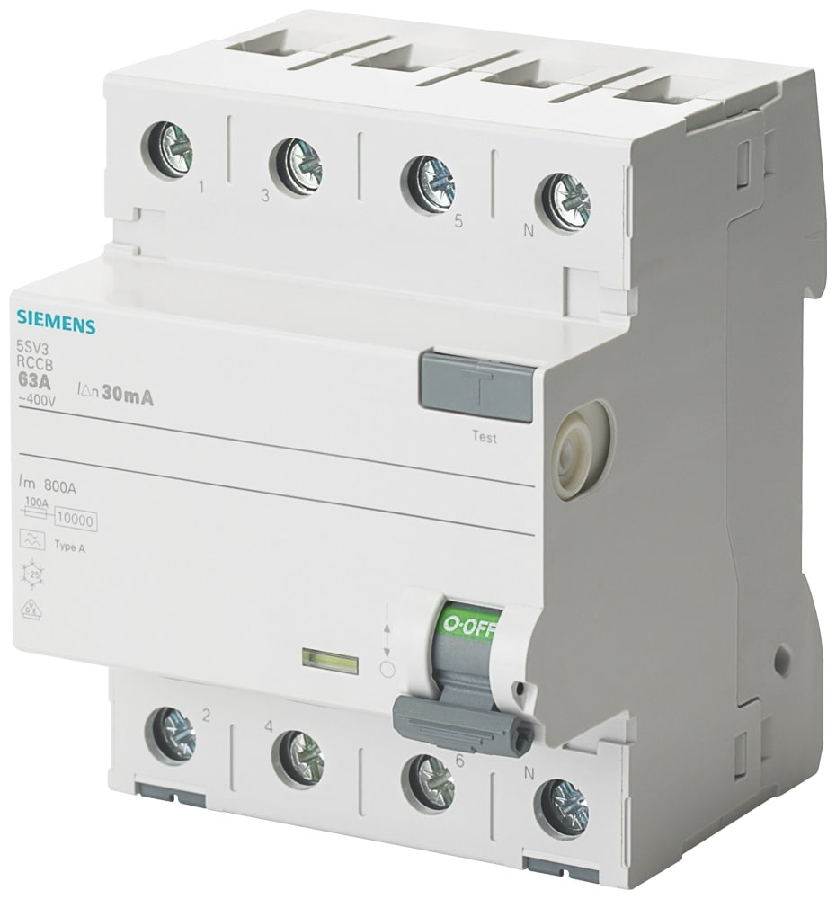 SIEMENS Fehlerstrom-Schutzschalter 5SV3342-3, 25 A von Siemens