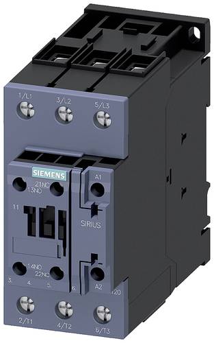 Siemens 3RT2036-1NB30 Schütz 3 Schließer 22kW 24 V/DC, 24 V/AC 50A mit Hilfskontakt 1St. von Siemens