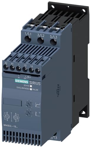 SIEMENS Sirius 3RW3026-1BB04 Sanftstarter S0 25A, 11kW/400V, AC200-480V, AC/DC24V Schraubklemmen von SIEMENS