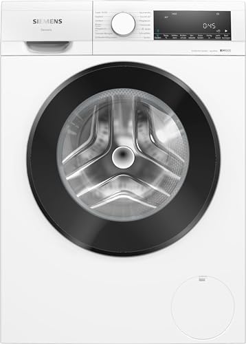 Siemens WG54G106EM Waschmaschine iQ500, Frontlader mit 10kg Fassungsvermögen, 1400 UpM, speedPack L, Antiflecken-System, LED-Display, Weiß, 60cm, Amazon Exclusive Edition von Siemens