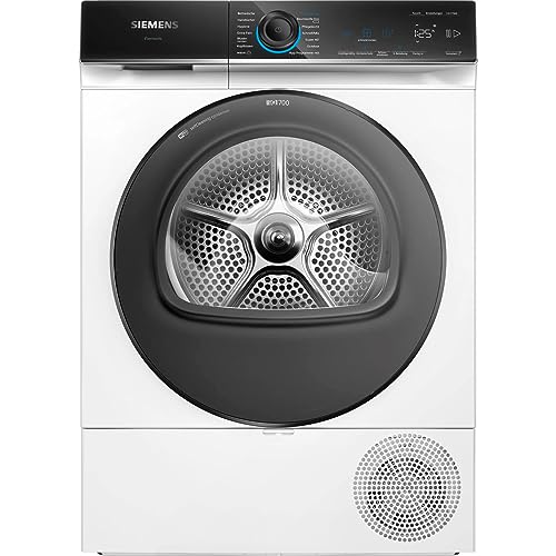 Siemens WQ35B2B30 Wäschetrockner iQ700, Wärmepumpentrockner mit 8kg Fassungsvermögen, directTouch LED-Display, autoDry, Outdoor-Programm, Home-Connect, Weiß, 60cm von Siemens