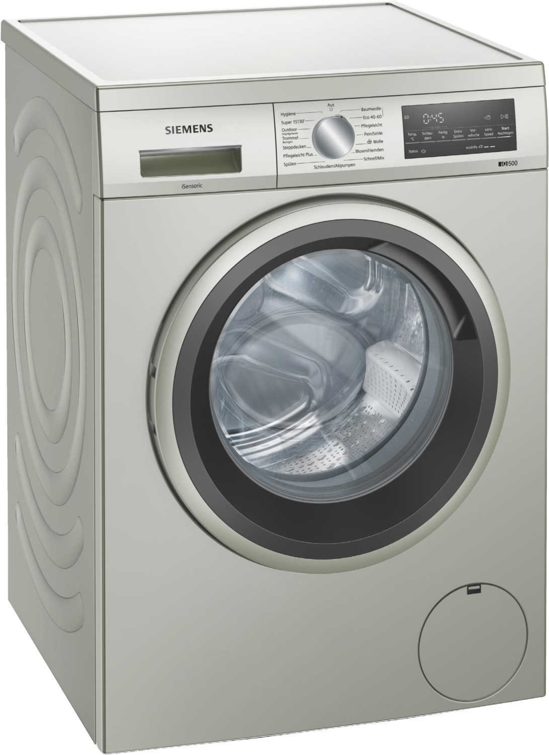 WU14UTS9 Stand-Waschmaschine-Frontlader silber-inox / A von Siemens