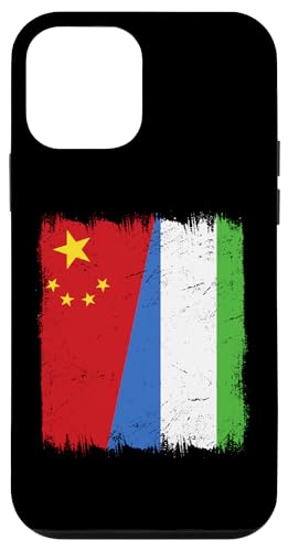 China Sierra Leone Halbflagge Chinesische Sierra Leonean Wurzeln Hülle für iPhone 12 mini von Sierra Leone Flag Design Proud Sierra Leonean