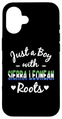 Nur ein Junge mit sierra-leonischen Wurzeln Hülle für iPhone 16 von Sierra Leone Flag Design Proud Sierra Leonean