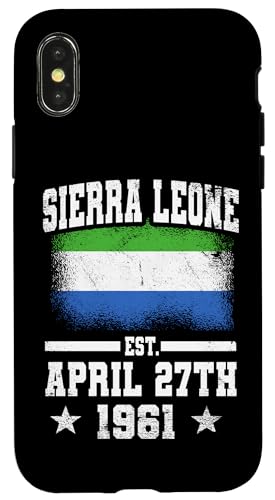 Sierra Leone gegründet am 27. April 1961 Sierra Leonean Hülle für iPhone X/XS von Sierra Leone Flag Design Proud Sierra Leonean