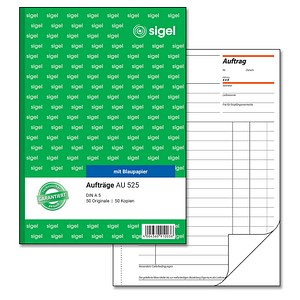 SIGEL Auftrag Formularbuch AU525 von Sigel