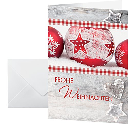 SIGEL DS053 Weihnachtskarten Set mit Umschlag | DIN A6 | 25 Stück "Winter Feeling" | ideal zum Bedrucken von Sigel