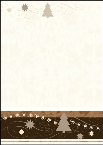 Sigel DP064 Briefpapier Weihnachten, Ornaments, A4, 25 Blatt von Sigel