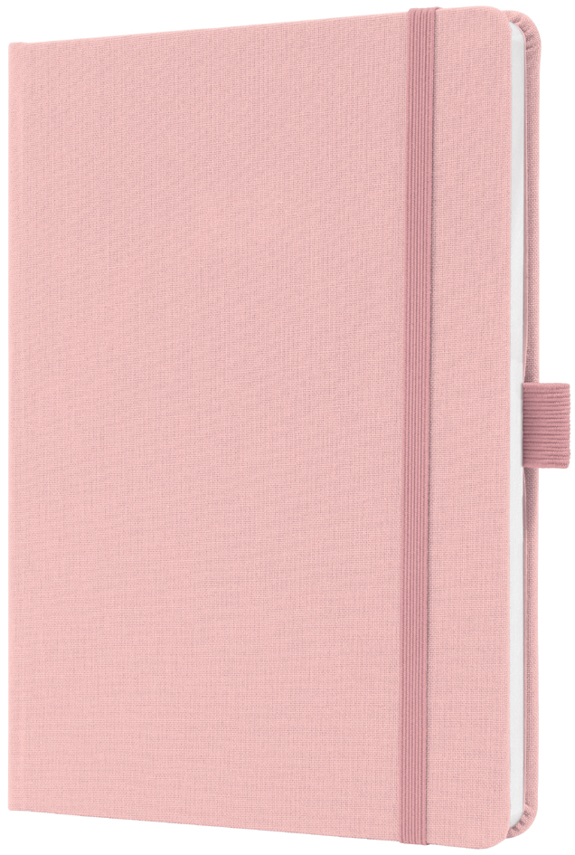 sigel Notizbuch Jolie Feel, Textil, DIN A5, liniert, rosa von Sigel