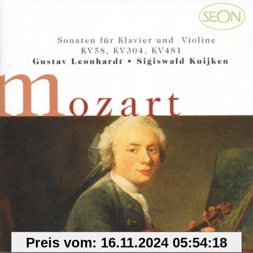 Mozart: Sonaten für Klavier und Violine KV 58, 304, 481 von Sigiswald Kuijken