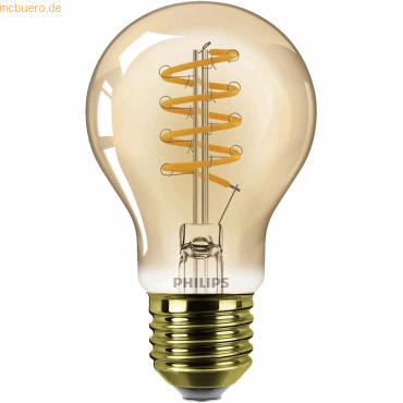 Signify Philips LED classic Dekolampe Gold 40W E27 warmw Birne dim von Signify