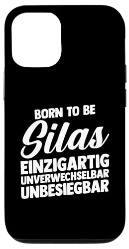 Hülle für iPhone 15 Pro Vorname Silas von Silas Geschenk