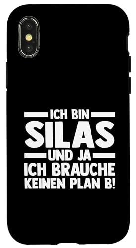 Hülle für iPhone X/XS Vorname Silas von Silas Geschenk