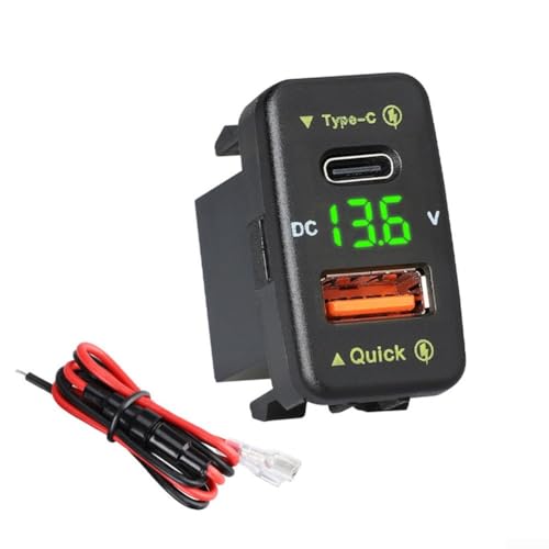 Premium Ladegerät mit LED Voltmeter für Toyota Fahrzeuge Einfache Installation Premium Ladegerät mit LED Voltmeter für Toyota Fahrzeuge Einfache Installation von Sileduove