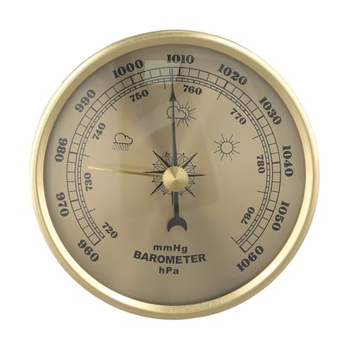 Sileduove Wetterstation analog aus Edelstahl mit Barometer, Thermometer und Hygrometer von Sileduove