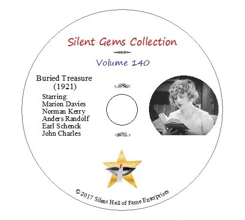 DVD "Buried Treasure" (1921) Marion Davies, Norman Kerry, Classic Silent Drama von Silent Hall of Fame Enterprises