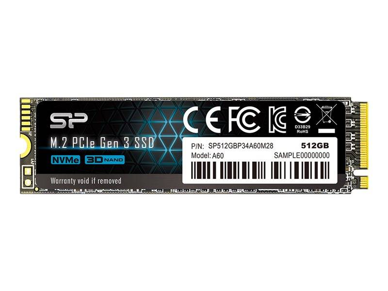 SSD 512GB  Silicon Power M.2 PCI-E Ace A60 Gen 3x4 NVMe von Silicon Power