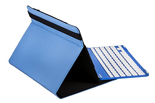 Silver HT - Universalhülle mit Wireless-Tastatur für 9 bis 10,1 Zoll Tablet, blau von SILVERHT