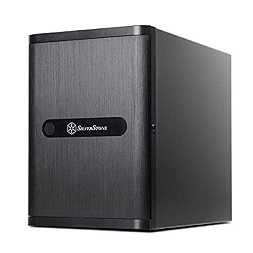 SilverStone 71062 SST-DS380 - Case Storage Mini-ITX Computer-Gehäuse mit Fronttür, 8x 3.5" HDD Hot-Swap Einschübe, schwarz von SilverStone Technology