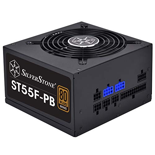 SilverStone SST-ST55F-PB - Strider Plus Serie, 550W 80 Plus Bronze ATX flüsterleises PC-Netzteil mit 120 mm-Lüfter, 100% modular von SilverStone Technology