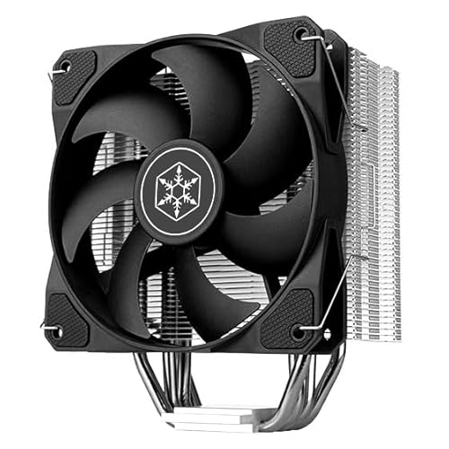 SilverStone Technology Argon V120,Hochleistungsfähiger 120-mm-CPU-Kühler mit vier Kupfer-Wärmerohren mit einem Durchmesser von Ø6 mm, SST-ARV120B von SilverStone Technology