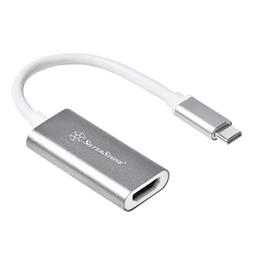 Silverstone SST-EP07C-E - Adapter USB 3.1 Type C auf HDMI V2.0b Adapter, Auflösung bis Ultra HD 4K 60Hz, Dunkelgrau von SilverStone Technology