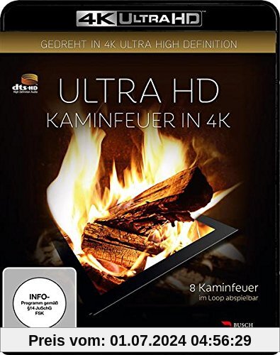 Kaminfeuer (4K Ultra HD) [Blu-ray] von Simon Busch