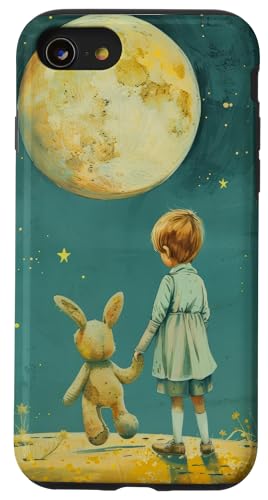 Hülle für iPhone SE (2020) / 7 / 8 Vintage Junge Kaninchen Fotografie Astronomie Malerei von Simple Beautiful Love Forever