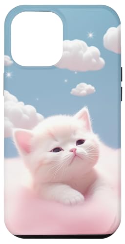 Hülle für iPhone 15 Plus Kätzchen verträumtes Kätzchen im Freien Tier von Simple Love Simple Pattern