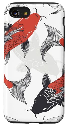 Hülle für iPhone SE (2020) / 7 / 8 Koi Tier Hai Fisch von Simple Love Simple Pattern