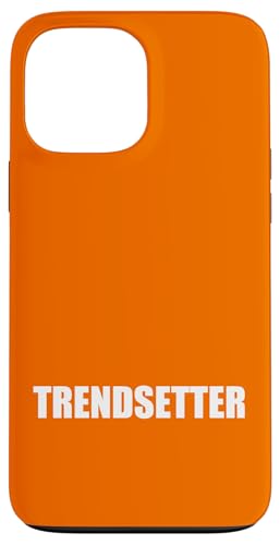 Hülle für iPhone 13 Pro Max TRENDSETTER | Minimalistisches Design Weißer Text Typografie von Simple Minimalist Text Design