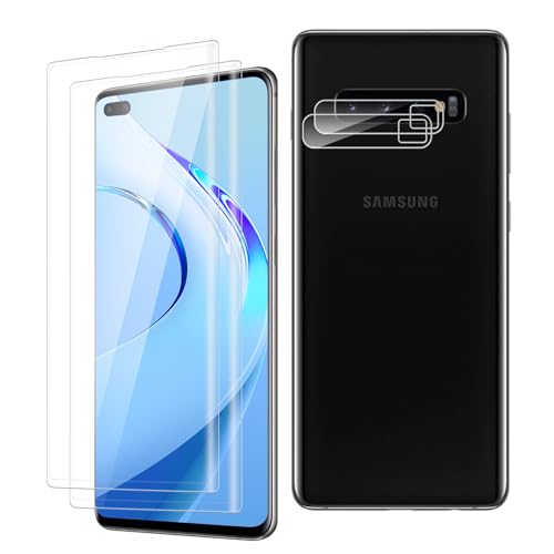 2 Stück für Panzerglas für Samsung Galaxy S10 Plus Schutzfolie mit 2 Stück Kameraschutz, Panzerglasfolie für Samsung S10 Plus, Bildschirmschutz aus Gehärtetem Glas Displayschutz S10+ Panzerfolie von Simply Speakers