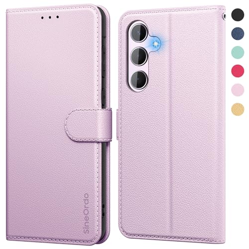 SineOrdo Handyhülle Samsung Galaxy A55 5G Hülle,Leder Klapphülle Samsung Galaxy A55 5G Flip Case [Kartenfach] [Ständer] Wallet Schutzhülle Klappbar Tasche - Rotgold von SineOrdo