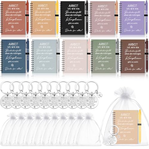Sinmoe 10 Sets Dankeschön Geschenk für Kollegen Abschiedsgeschenk für Kollegen Motivierendes Spirale Notizblock, Danke für Alles Kugelschreiber, Schlüsselanhänger für Jobwechsel Sinmoe 10 Sets Dankeschön Geschenk für Kollegen Abschiedsgeschenk für Kollegen Motivierendes Spirale Notizblock, Danke für Alles Kugelschreiber, Schlüsselanhänger für Jobwechsel von Sinmoe