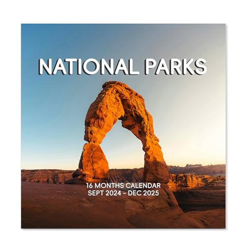 Sirseon 2025 Wandkalender Nationalparks,Wandkalender Nationalparks,Naturkalender | Monatskalenderplaner von September 2024 bis Dezember 2025 zur Wanddekoration von Sirseon