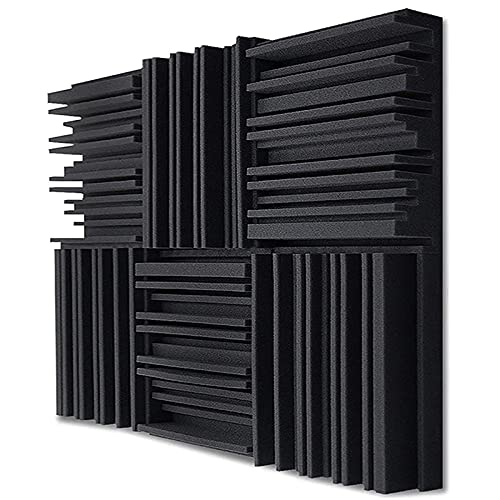 Sirxlevcy 24 StüCke Studio Akustik Schaum Panels Schalldichte Schwamm Trommel KTV Raum Absorptions Behandlung Polyurethan Wand Sound Schaum Kissen von Sirxlevcy