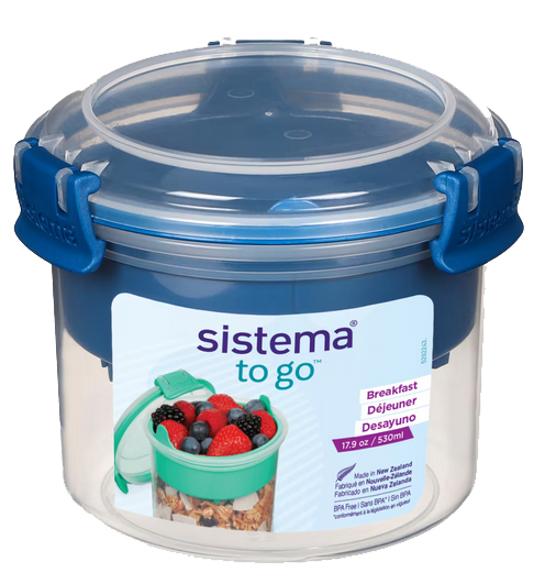 Sistema Frühstücksdose BREAKFAST TO GO, 530 ml, mintgrün von Sistema