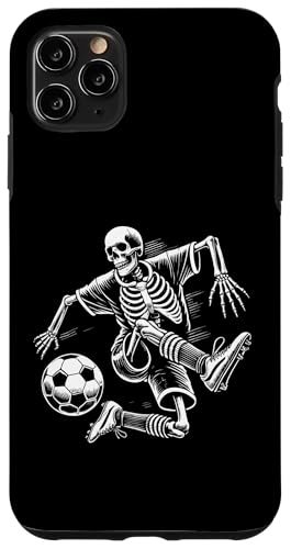 Fußball Skelett Knochen Happy Halloween Eve Hülle für iPhone 11 Pro Max von Skeleton Bone Spooky Scary Halloween Skeletal