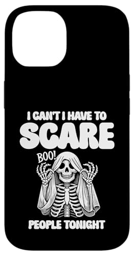 I Can't I Have To Scare People Tonight Skelett Halloween Hülle für iPhone 14 von Skeleton Bone Spooky Scary Halloween Skeletal