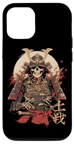 Hülle für iPhone 13 Pro Samurai Skelett Japanisch Kanji Samurai Skelett von Skelett Samurai Geschenke Katana Schwertkunst