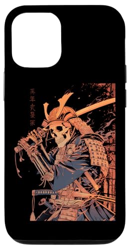 Hülle für iPhone 14 Samurai Skelett Japanisch Kanji Samurai Skelett von Skelett Samurai Geschenke Katana Schwertkunst