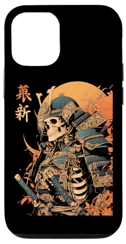 Hülle für iPhone 15 Samurai Skelett Japanisch Kanji Samurai Skelett von Skelett Samurai Geschenke Katana Schwertkunst