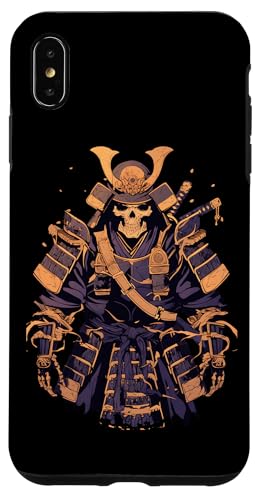 Hülle für iPhone XS Max Samurai Skelett Japanisch Kanji Samurai Skelett von Skelett Samurai Geschenke Katana Schwertkunst