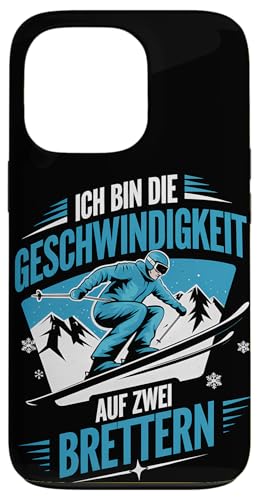 Hülle für iPhone 13 Pro Ich Bin Geschwindigkeit Auf Zwei Brettern Ski Fahrer Winter von Ski Fahren Skifahrer Ski Urlaub Sport Skiern