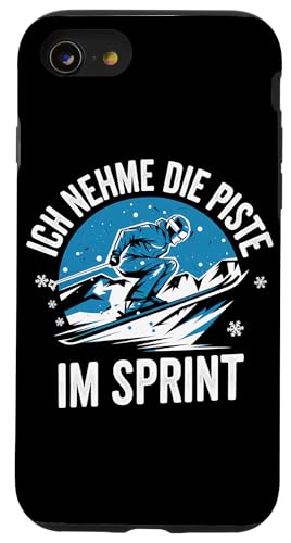 Hülle für iPhone SE (2020) / 7 / 8 Ich Nehme Die Piste Im Sprint Ski Fahren Ski Fahrer Winter von Ski Fahren Skifahrer Ski Urlaub Sport Skiern