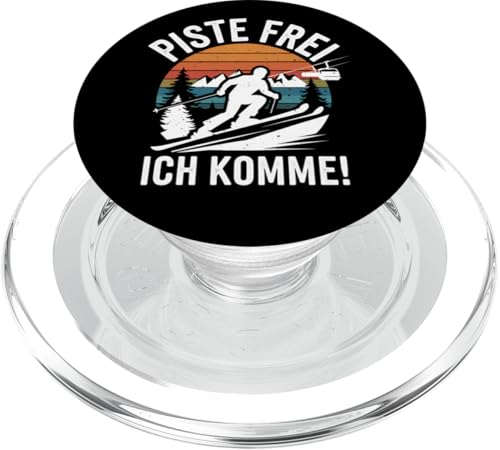 Piste Frei Ich Komme Ski Fahrer Ski Fahren Winterurlaub PopSockets PopGrip für MagSafe von Ski Fahren Skifahrer Ski Urlaub Sport Skiern