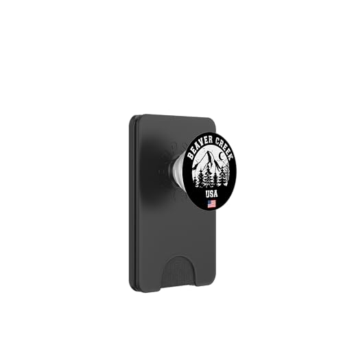 Beaver Creek Colorado Skigebiet Alpin Ski fahren amerikanische Flagge PopSockets PopWallet für MagSafe von Ski Mountains Souvenir Shop