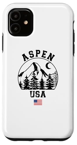 Hülle für iPhone 11 Aspen Colorado Skigebiet Alpin Skifahren Amerikanische Flagge von Ski Mountains Souvenir Shop