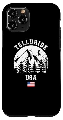 Hülle für iPhone 11 Pro Telluride Colorado Skigebiet Ski Alpin Skigebiet Amerikanische Flagge von Ski Mountains Souvenir Shop